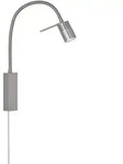 Fischer & Honsel Led-Wandleuchte River, Nickel, Metall, F, 4x40 cm, Schnurschalter,