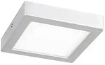 Eglo Aufbauleuchte, Silber, Wei&szlig;, Metall, Kunststoff, 17x3x17 cm, Lampen & Leuchten,