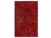 Esprit Hochflorteppich Relaxx, Rot, Textil, Uni, rechteckig, 80x150 cm, Textiles