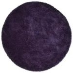 Tom Tailor Hochflorteppich Cozy, Lila, Textil, Uni, rund, Teppiche & B&ouml;den,