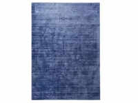 Tom Tailor Handwebteppich, Blau, Textil, Uni, rechteckig, 85x155 cm, Teppiche &