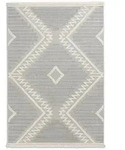 Sch&ouml;ner Wohnen Webteppich Summer, Grau, Kunststoff, Textil, rechteckig, 80x150 cm,