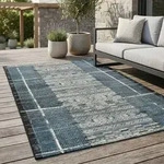 Gino Falcone Outdoorteppich, Blau, Textil, Abstrakt, Rechteckig, 300x400 cm,