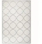 Novel Outdoorteppich Berlin, Creme, Textil, geometrisch, rechteckig, 60x110 cm,