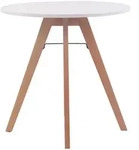 CLP Esstisch, Wei&szlig;, Holz, 75x75x75 cm, Esszimmer, Tische, Esstische