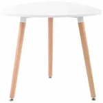 CLP Konsolentisch, Wei&szlig;, Holz, 80x75x80 cm, Wohnzimmer, Wohnzimmertische,