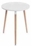 CLP Konsolentisch, Wei&szlig;, Holz, 60x75x60 cm, Wohnzimmer, Wohnzimmertische,