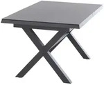 Siena Garden Gartentisch, Anthrazit, Metall, rechteckig, eckig, X-Form,