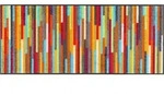 wash+dry FU&szlig;MATTE Mikado Stripes, Mehrfarbig, Textil, Streifen, rechteckig, 60x140