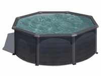 Gre Pool, Graphit, Metall, 300x120x300 cm, Freizeit, Pools und Wasserspaß, Pools