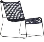 Jan Kurtz Loungesessel, Schwarz, Textil, Kufe, 70x85x80 cm, Loungem&ouml;bel,