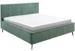 Boxxx Polsterbett, Gr&uuml;n, Metall, Birke, Buche, massiv, 180x200 cm, Reach,