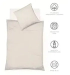 Fleuresse Bettw&auml;sche Provence, Wei&szlig;, Textil, Uni, 240x220 cm, b&uuml;gelleicht,
