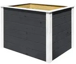 Hochbeet, Schwarz, Holz, Rechteckig, 100x69x71 cm, Gartenzubeh&ouml;r, Hochbeete
