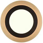 Trio Leuchten Led-Deckenleuchte Morgan, Schwarz, Gold, Metall, 4.2 cm, Farbwechsler,