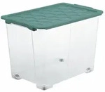 Rotho BOX EVO Safe, Transparent, Gr&uuml;n, Kunststoff, 39.5x41.2x59 cm, DIN EN ISO...