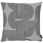 Apelt Kissenbezug, Anthrazit, Textil, Graphik, 45x45 cm, Oeko-Tex&reg; Standard 100,
