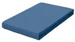 Schlafgut Topper-Spannbetttuch Pure, Blau, Textil, 180-200x200-220 cm, Gr&uuml;ner Punkt,