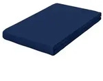 Schlafgut Boxspring-Spannleintuch Pure, Dunkelblau, Textil, 120-130x200-220 cm,