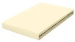 Schlafgut Boxspring-Spannleintuch Pure, Hellgelb, Textil, 140-160x200-220 cm,...