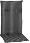 Gardenson Sesselauflage, Grau, Wei&szlig;, Textil, Streifen, F&uuml;llung: Schaumstoff,