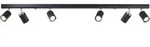 Brilliant Spotbalken, Schwarz, Metall, 119x15x5.5 cm, Lampen & Leuchten,