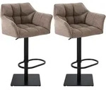 CLP Barhocker, Dunkelbraun, Metall, 64x88x45 cm, Esszimmer, Barm&ouml;bel, Barhocker
