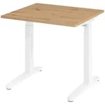b&uuml;m&ouml; Schreibtisch, Wildeiche, Wei&szlig;, Holzwerkstoff, Nachbildung,Eiche,...