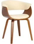 CLP Stuhl, Creme, Holz, 60x75x55 cm, Esszimmer, St&uuml;hle, Esszimmerst&uuml;hle,