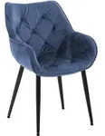 CLP Armlehnenstuhl, Blau, Metall, 58x83x62 cm, Esszimmer, St&uuml;hle, Esszimmerst&uuml;hle