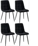 CLP Stuhl, Schwarz, Metall, 45x84x55 cm, Esszimmer, St&uuml;hle, Esszimmerst&uuml;hle,