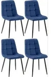 CLP Stuhl, Blau, Metall, 45x84x55 cm, Esszimmer, St&uuml;hle, Esszimmerst&uuml;hle,