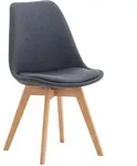 CLP Stuhl, Dunkelgrau, Holz, 49x83x50 cm, Esszimmer, St&uuml;hle, Esszimmerst&uuml;hle,