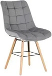 CLP Stuhl, Grau, Holz, 46x82x60 cm, Esszimmer, St&uuml;hle, Esszimmerst&uuml;hle,