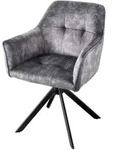 riess-ambiente Armlehnstuhl, Grau, Textil, Rechteckig, 60x83x61 cm, Esszimmer,