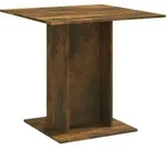 vidaXL Esstisch,, Eiche, Holzwerkstoff, Strukturbuche, Quadratisch, 80x75x80 cm,