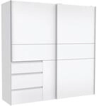 Carryhome Schwebet&uuml;renschrank, Wei&szlig;, Holzwerkstoff, 3 F&auml;cher, 3 Schublade(n)