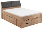Boxxx Stauraumbett, Eiche Artisan, Holzwerkstoff, 5 Schublade(n) Schubladen, 140x200