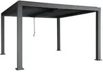 MCW Pergola, Anthrazit, Metall, 400x220x300 cm, Sonnen- & Sichtschutz,...