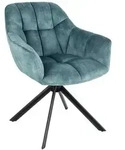 riess-ambiente Stuhll, Blau, Petrol, Textil, Textil, 65x83x66 cm, Esszimmer,...