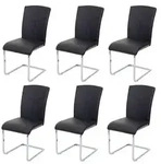 MCW Esszimmerstuhl, Schwarz, Textil, 43x94x60 cm, Esszimmer, St&uuml;hle,