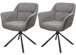 MCW Esszimmerstuhl, Grau, Textil, 65x83x57 cm, Esszimmer, St&uuml;hle, Esszimmerst&uuml;hle,
