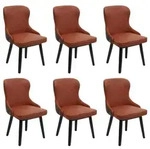 MCW Esszimmerstuhl, Rotbraun, Braun, Textil, 53x86x53 cm, Esszimmer, St&uuml;hle,