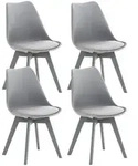 CLP Stuhl, Grau, Holz, 49x83x50 cm, Esszimmer, St&uuml;hle, Esszimmerst&uuml;hle,