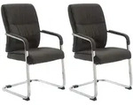 CLP Schwingstuhl, Dunkelgrau, Metall, 58x102x65 cm, Arbeitszimmer, Besucherst&uuml;hle