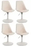 CLP Drehstuhl, Creme, Metall, 48x76x57 cm, Esszimmer, Barm&ouml;bel, Barhocker