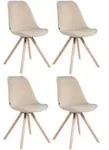 CLP Stuhl, Creme, Holz, 48x84x56 cm, Esszimmer, St&uuml;hle, Esszimmerst&uuml;hle,