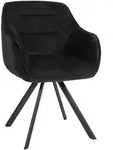 CLP Armlehnenstuhl, Schwarz, Metall, 57x90x63 cm, Esszimmer, St&uuml;hle,