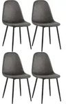 CLP Stuhl, Schwarz, Metall, 44x88x51 cm, Esszimmer, St&uuml;hle, Esszimmerst&uuml;hle,