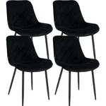 CLP Stuhl, Schwarz, Metall, 53x82x60 cm, Esszimmer, St&uuml;hle, Esszimmerst&uuml;hle,